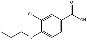 3-クロロ-4-プロポキシ安息香酸 化学構造式