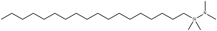 N-OCTADECYLDIMETHYL(DIMETHYLAMINO)SILANE 化学構造式