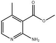 2-氨基-4-甲基吡啶-3-甲酸甲酯,76336-16-8,结构式