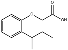 (2-SEC-ブチルフェノキシ)酢酸 化学構造式