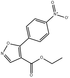ETHYL-5-(4-NITROPHENYL)-ISOXAZOLE-4-CARBOXYLATE Structure