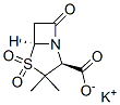 potassium (2S-cis)-3,3-dimethyl-7-oxo-4-thia-1-azabicyclo[3.2.0]heptane-2-carboxylate 4,4-dioxide Structure