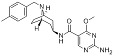 2-Amino-4-methoxy-N-(8-(p-methylbenzyl)-3-beta-nortropanyl)-5-pyrimidi necarboxamide Structure