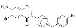 4-amino-5-bromo-N-[8-[(4-bromophenyl)methyl]-8-azabicyclo[3.2.1]oct-3- yl]-2-methoxy-benzamide Struktur