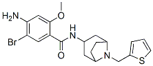 4-amino-5-bromo-2-methoxy-N-[8-(thiophen-2-ylmethyl)-8-azabicyclo[3.2. 1]oct-3-yl]benzamide Structure