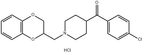 Methanone, (4-chlorophenyl)(1-((2,3-dihydro-1,4-benzodioxin-2-yl)methy l)-4-piperidinyl)-, hydrochloride|