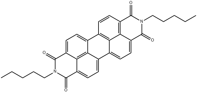 N N'-DIPENTYL-3 4 9 10-PERYLENEDICARBOX& Struktur