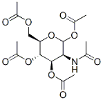 2-acetamido-1,3,4,6-tetra-O-acetyl-2-deoxymannopyranose Struktur