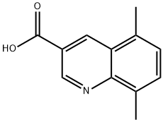 5,8-DIMETHYLQUINOLINE-3-CARBOXYLIC ACID Structure