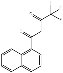 4,4,4-三氟-1-(萘-1-基)丁烷-1,3-二酮, 7639-68-1, 结构式