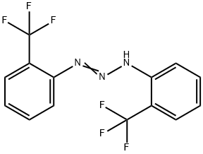1,3-ビス[2-(トリフルオロメチル)フェニル]トリアゼン 化学構造式