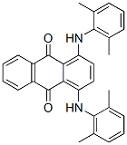1,4-ビス[(2,6-ジメチルフェニル)アミノ]-9,10-アントラセンジオン 化学構造式