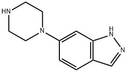 6-(Piperazin-1-yl)-1H-indazole Struktur