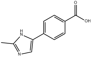 Benzoic acid, 4-(2-methyl-1H-imidazol-4-yl)- (9CI) Struktur