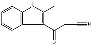 3-(2-甲基-1H-吲哚-3-基)-3-氧代丙腈, 76397-72-3, 结构式