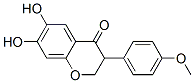 2,3-dihydro-6,7-dihydroxy-3-(4-methoxyphenyl)-4H-1-benzopyran-4-one Struktur