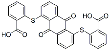 2,2'-[(9,10-dihydro-9,10-dioxo-1,5-anthrylene)bis(thio)]bisbenzoic acid Struktur