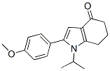 1,5,6,7-Tetrahydro-1-isopropyl-2-(p-methoxyphenyl)-4H-indol-4-one Struktur