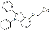 1,2-Diphenyl-4-oxiranylmethoxy-1H-indole Struktur