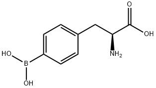 4-硼-L-苯基丙氨酸 结构式