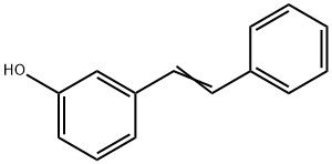 3-[(E)-2-フェニルビニル]フェノール 化学構造式