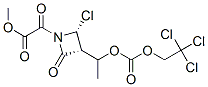 rel-2α*-クロロ-α,4-ジオキソ-3β*-[(R*)-1-[[(2,2,2-トリクロロエトキシ)カルボニル]オキシ]エチル]-1-アゼチジン酢酸メチル 化学構造式