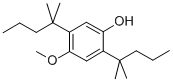 2,5-ビス(1,1-ジメチルブチル)-4-メトキシフェノール 化学構造式