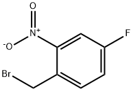 4-フルオロ-2-ニトロベンジルブロミド 化学構造式