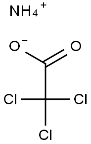 トリクロロ酢酸アンモニウム 化学構造式