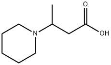 3-(1-ピペリジニル)ブタン酸 化学構造式