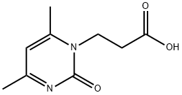 3-(4,6-ジメチル-2-オキソピリミジン-1(2H)-イル)プロパン酸 化学構造式