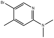 5-ブロモ-N,N,4-トリメチル-2-ピリジンアミン 化学構造式