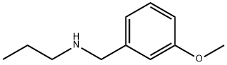 (3-メトキシベンジル)プロピルアミン 化学構造式