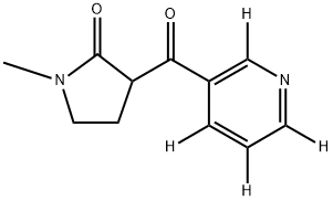 (R,S)-1-Methyl-3-nicotinoylpyrrolidone-d4 Structure