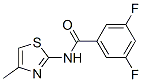 Benzamide, 3,5-difluoro-N-(4-methyl-2-thiazolyl)- (9CI) Structure