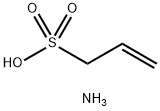 2-プロペン-1-スルホン酸アンモニウム 化学構造式