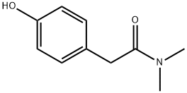 2-(4-ヒドロキシフェニル)-N,N-ジメチルアセトアミド 化学構造式