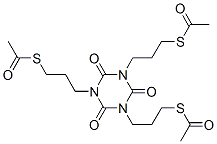 1,3,5-tris(3-acetylsulfanylpropyl)-1,3,5-triazinane-2,4,6-trione Structure