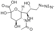 N-乙酰-9-叠氮基-9-脱氧神经氨酸, 76487-51-9, 结构式