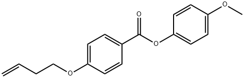 4-METHOXYPHENYL 4'-(3-BUTENYLOXY)BENZOATE Structure