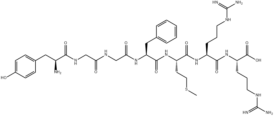 MET-ENKEPHALIN-ARG-ARG Structure