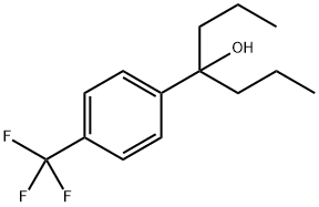 4-(4-(trifluoroMethyl)phenyl)heptan-4-ol Structure