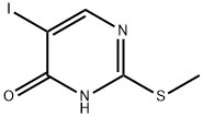 5-IODO-6-HYDROXY-2-METHYLTHIO-PYRIMIDINE Structure