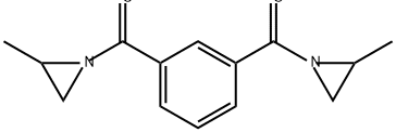 1,1'-(1,3-苯二甲酰)双(2-甲基-氮丙啶),7652-64-4,结构式