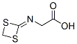 Glycine, N-1,3-dithietan-2-ylidene- (9CI) Structure