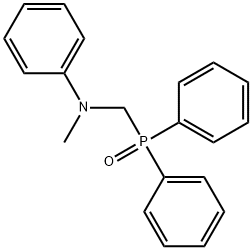 N-[(DIPHENYLPHOSPHINYL)METHYL]-N-METHYLANILINE 化学構造式