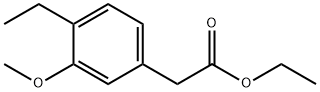 Benzeneacetic acid, 4-ethyl-3-methoxy-, ethyl ester (9CI) Structure