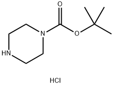 N-BOC哌嗪盐酸盐,76535-74-5,结构式