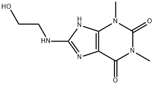 8-(2-Hydroxyethylamino)theophyline Structure