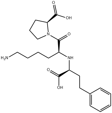 リシノプリル二水和物 化学構造式